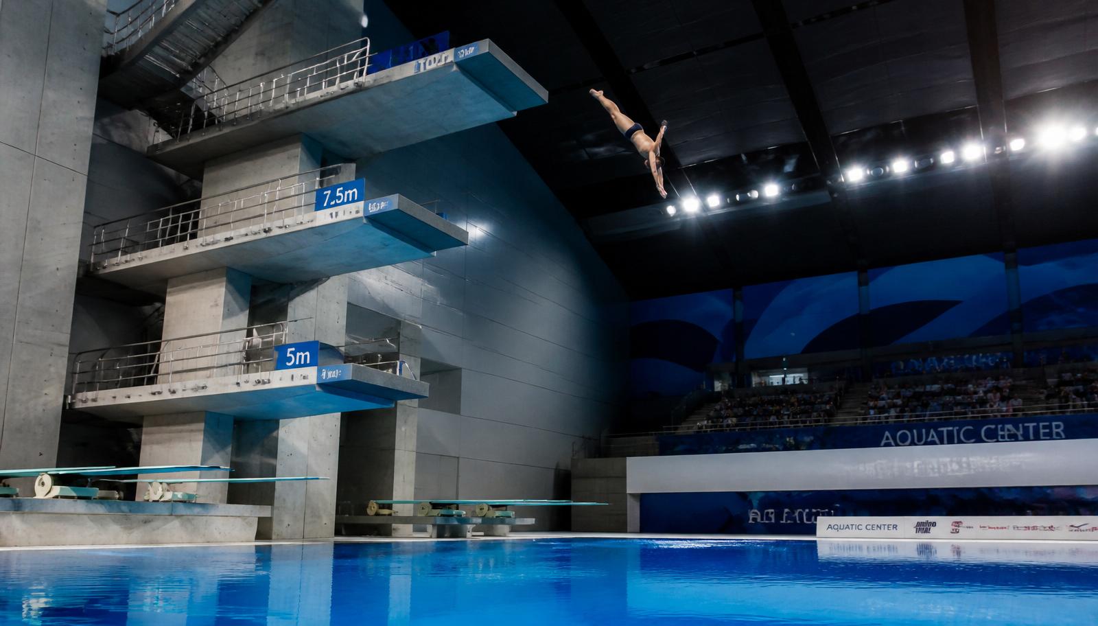 Les plongeoirs du Centre nautique de Schiltigheim, de 1 m à 10 m